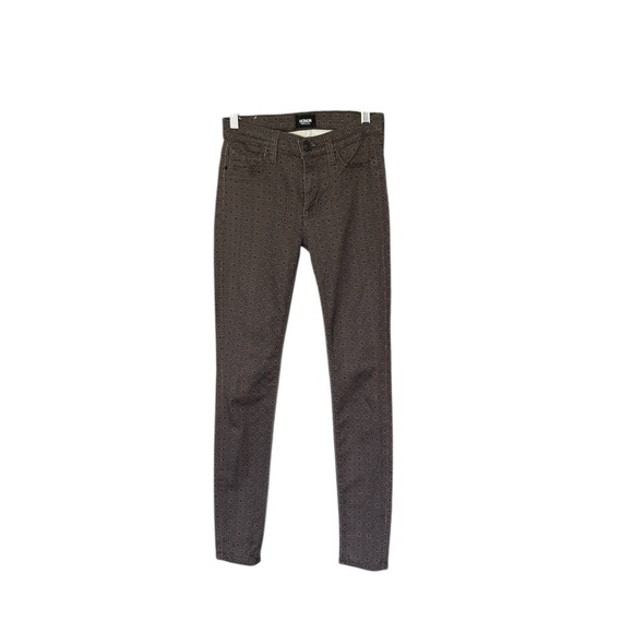 Hudson Jeans Green and Brown Patterned Midrise Size 24 - Picture 1 of 9